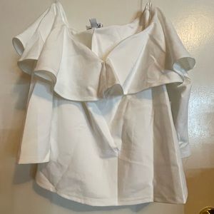 White off shoulder top